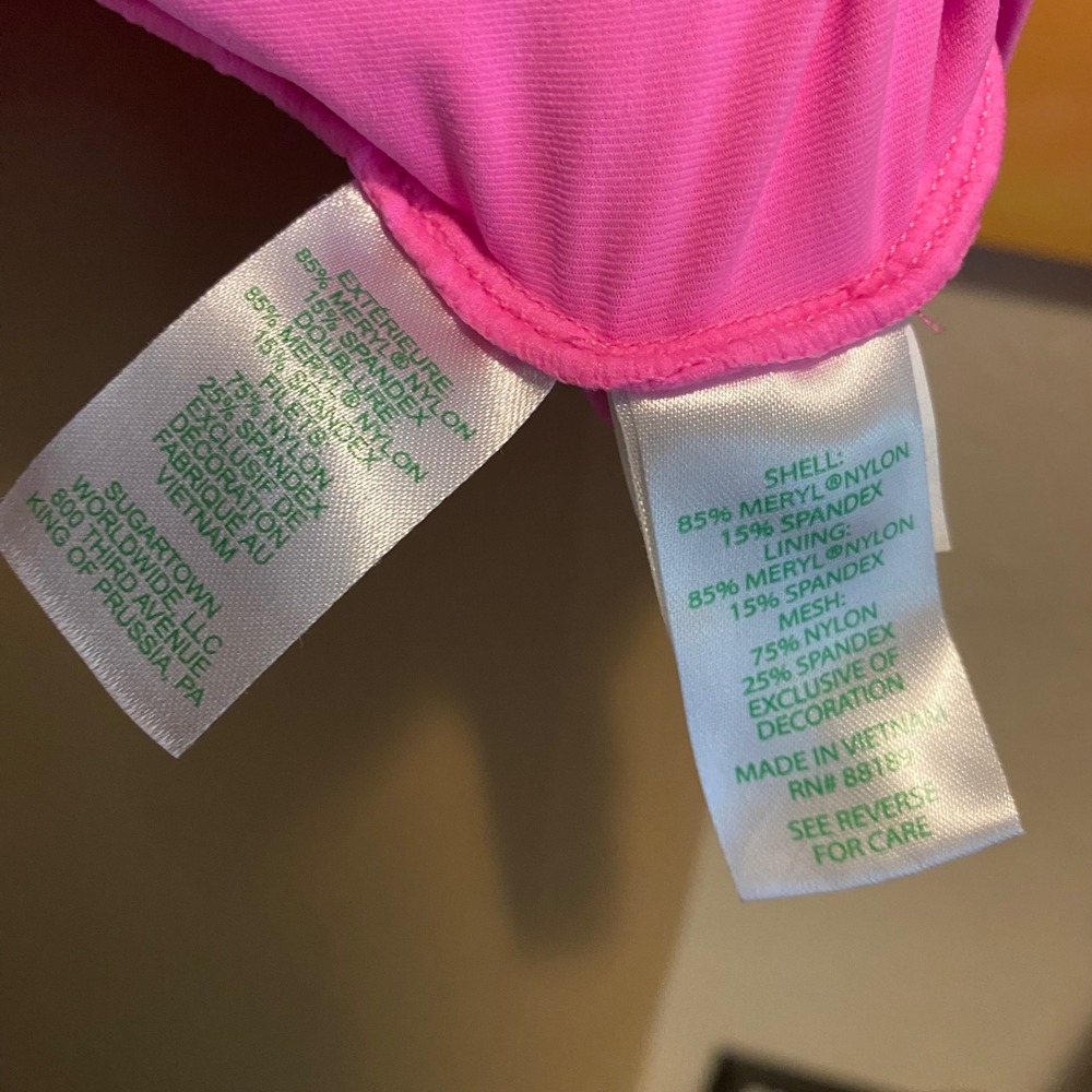 Lilly Pulitzer Tank Top Barbiecore Activewear Women Luxletic Large Pink 001230 - Picture 4 of 7